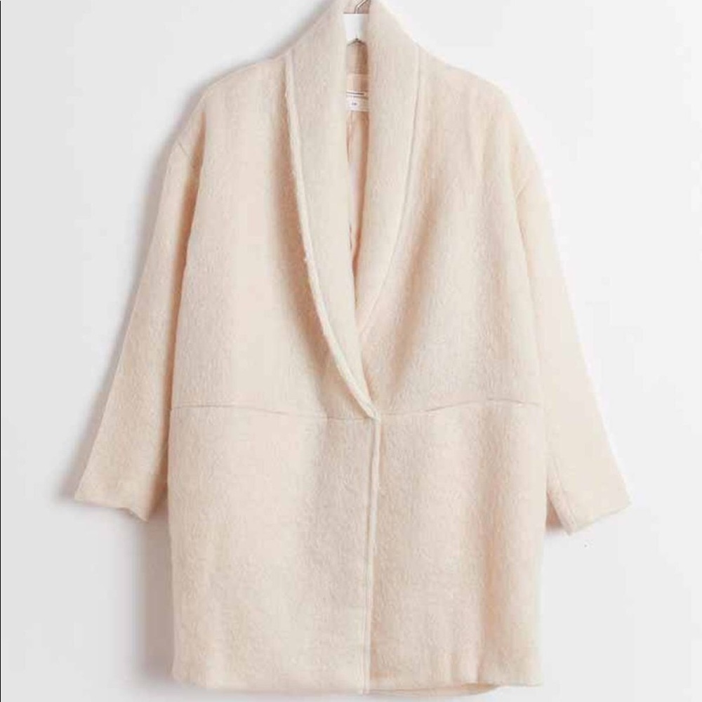 New Pomandère Cream Mohair Coat